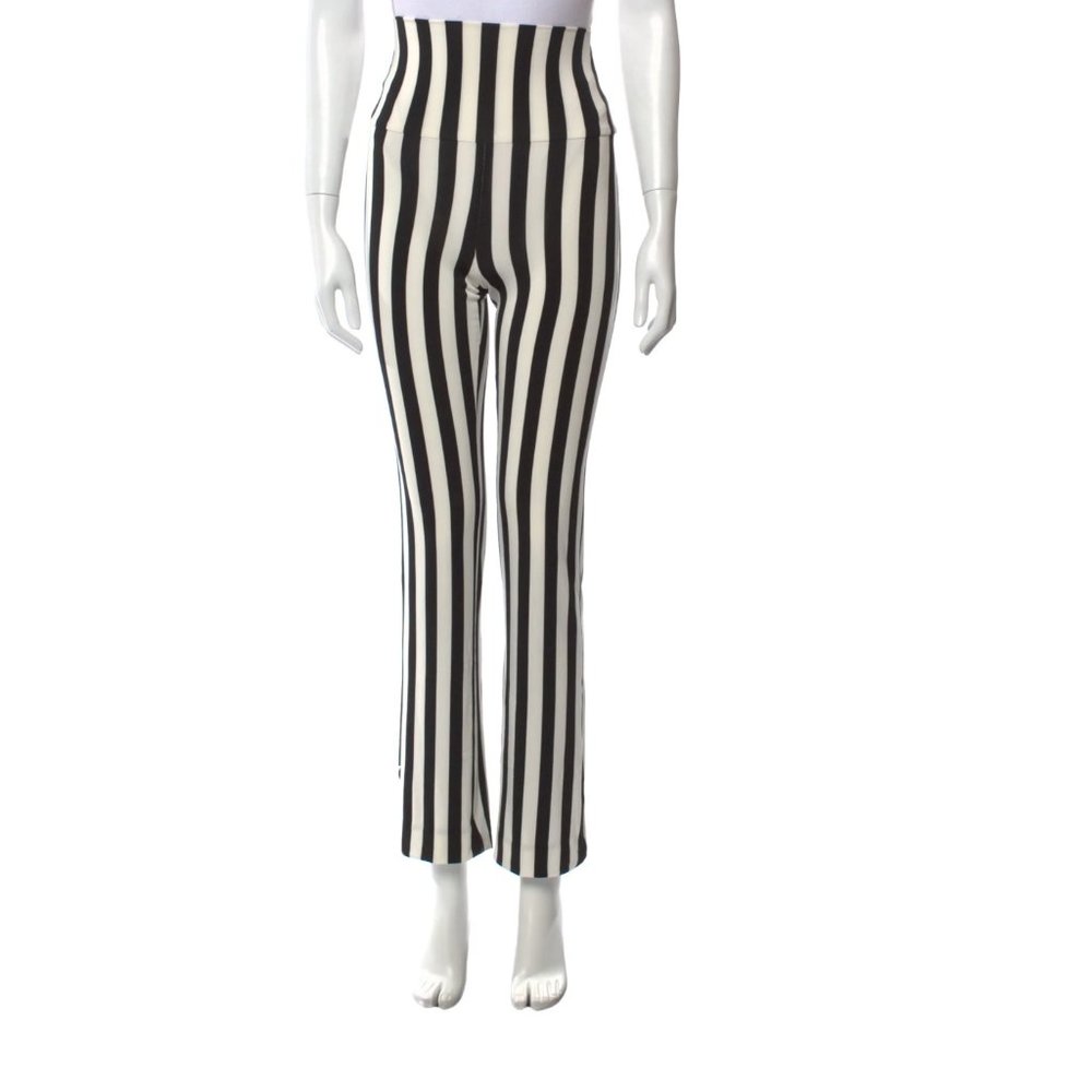 Norma Kamali Striped Straight Leg Pants xs